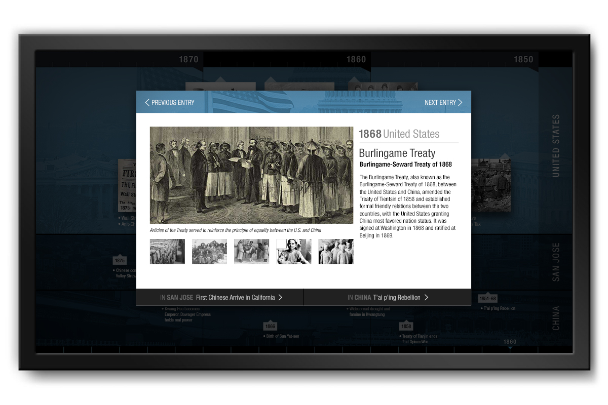 CHCP Touchscreen Timeline