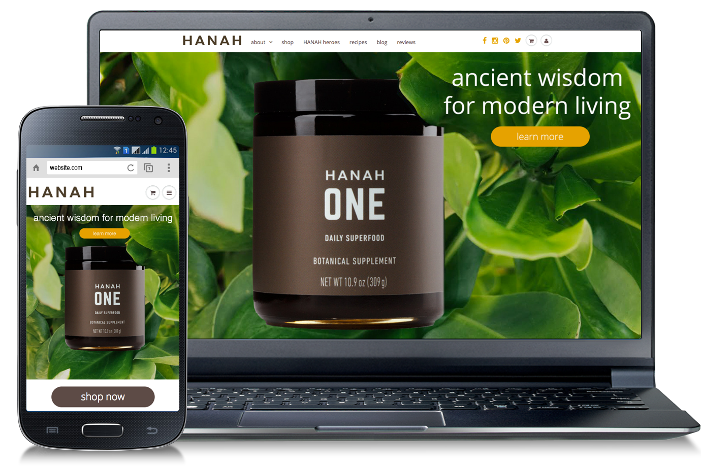 HANAH Life Shopify Website