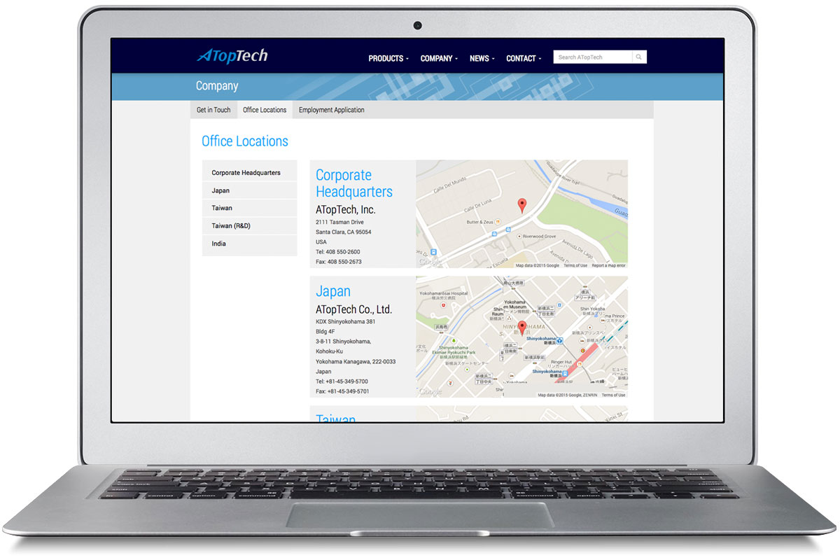 ATopTech Website Refresh