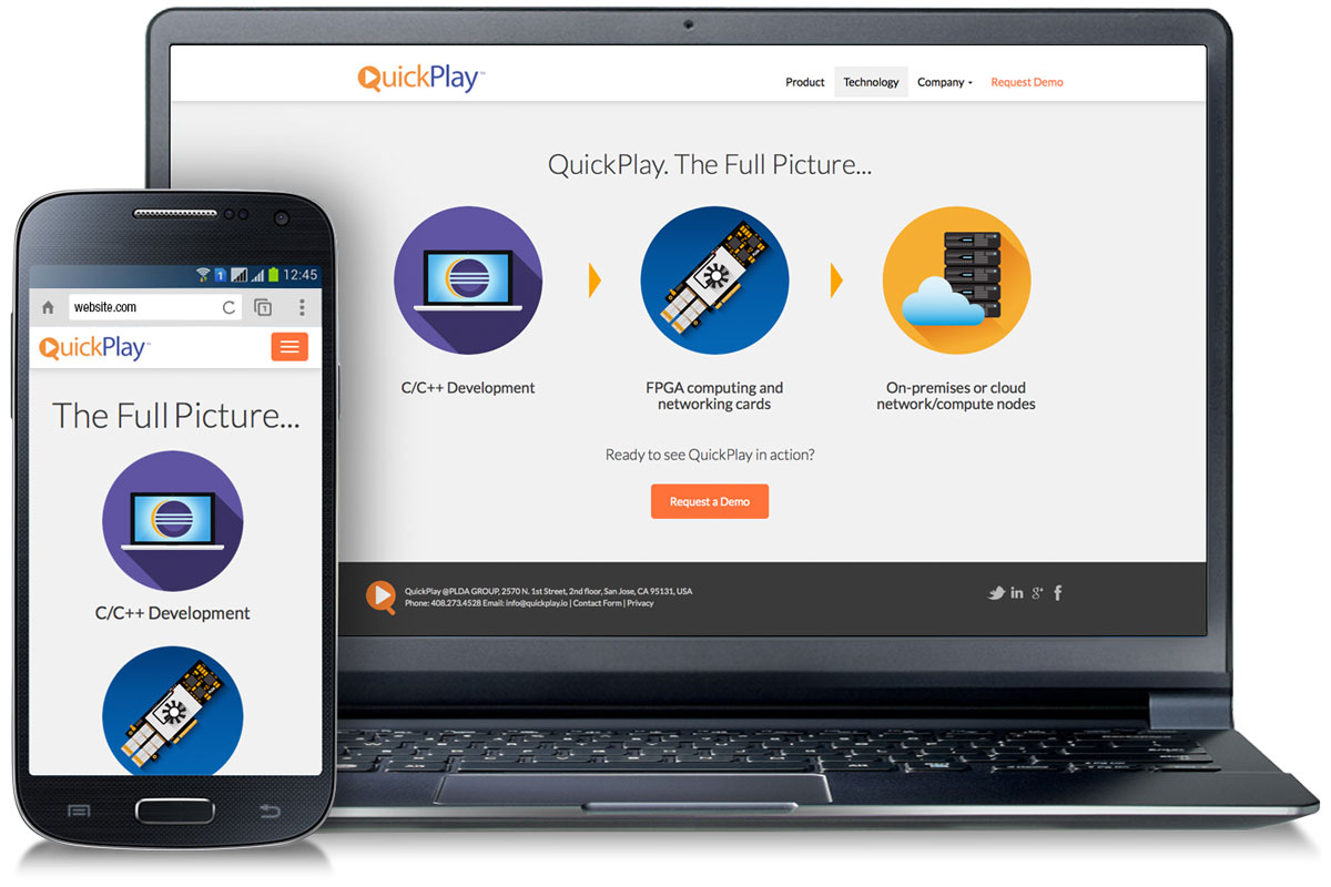 QuickPlay Product Website