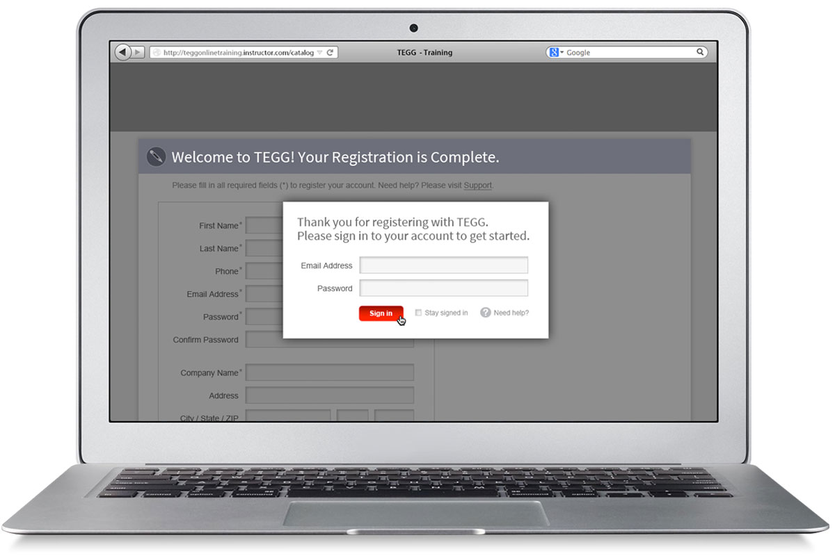 TEGG Online Training